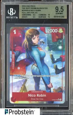 2024 One Piece The Best Premium Booster OP05010 Nico Robin FA Foil BGS 9.5 - Image 1