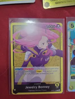 One Piece TCG Custom Yellow Jewelry Bonnie Deck Ready to Play Egghead - Image 1