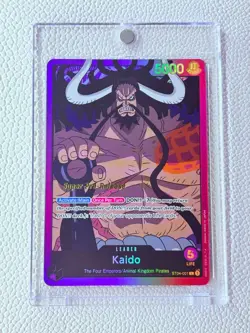 2022 One Piece KAIDO FOIL ST04-001 Super Pre-Release Animal Kingdom ENGLISH - Image 1