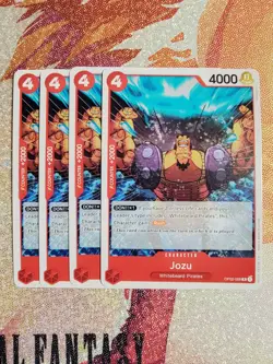 Jozu x4 OP02-008 ONE PIECE Tcg Game NM Red Playset Common NONFOIL - Image 1