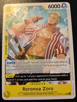 Roronoa Zoro OP12-113 Uncommon Legacy Of The Master One Piece Card Game - Image 1