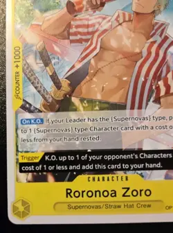 Roronoa Zoro OP12-113 Uncommon Legacy Of The Master One Piece Card Game - Image 4