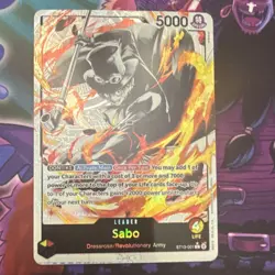Sabo ST13-001 Leader One Piece CCG Foil 5000 Power Bandai Special - Image 1
