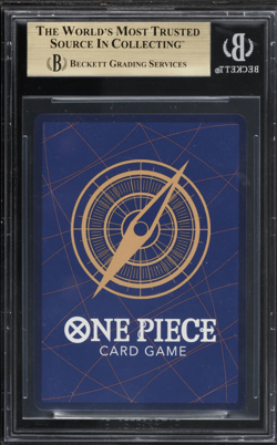Monkey.D.Luffy Gold Foil OP05-119 a Fist of Divine Speed BGS Pristine 10. - Image 2