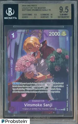 2025 One Piece Legacy of the Master Alternate Art Vinsmoke Sanji BGS 9.5 - Image 1