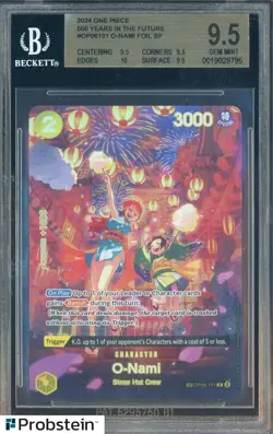 2024 One Piece 500 Years in the Future #101 O0Nami Foil SP BGS 9.5 GEM MINT - Image 1