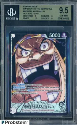 2024 One Piece Emperors in the New World Alt Art Marshall D. Teach BGS 9.5 - Image 1