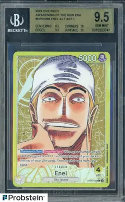 2023 One Piece Awakening of the New Era Alt Art #098 Enel BGS 9.5 GEM MINT - Image 1