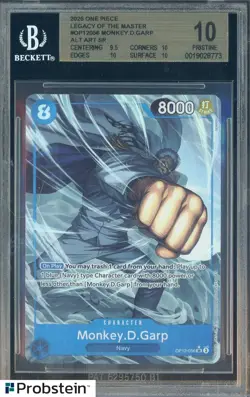 2025 One Piece Legacy of the Master Alternate Art Monkey D Luffy BGS 10 PRISTINE - Image 1