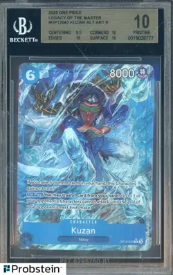 2025 One Piece Legacy of the Master Alternate Art #043 Kuzan BGS 10 PRISTINE - Image 1