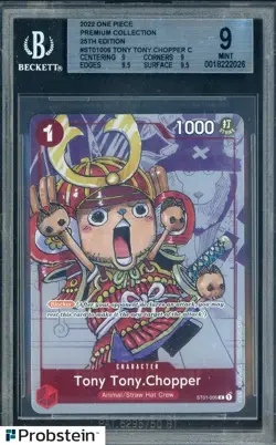 2022 One Piece Premium Collection 25th Edition #006 Tony Tony Chopper BGS 9 - Image 1