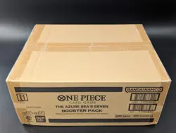 One Piece OP14-EB04 The Azure Sea's Seven English 12 Booster Box Case Sealed - Image 1