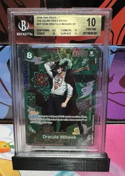 2026 ONE PIECE THE AZURE SEA'S SEVEN SP #OP12-030 DRACULE MIHAWK BGS 10 - Image 1
