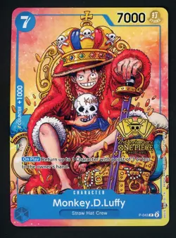 Monkey.D.Luffy (2nd Anniversary Stamped) P-043 One Piece Promo Non Foil - Image 1