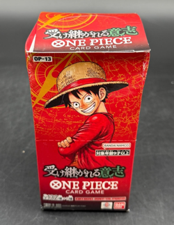 Lot of (24) One Piece Japanese OP-13 Carrying On His Will Booster Packs Sealed - Image 1