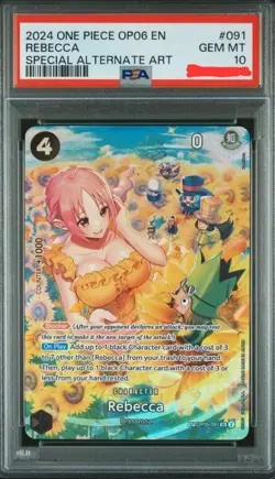 Rebecca SP OP06-091 English Special Alternate Art PSA 10 One Piece 2024 - Image 1