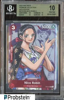 2022 One Piece Premium Collection 25th Edition ST01008 Nico Robin C BGS 10 - Image 1