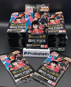 Lot of (50) One Piece Japanese OP-09 Emperors in the New World Booster Packs - Image 1