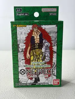 2022 One Piece SEALED STARTER DECK WORST GENERATION 1ST EDITION ENGLISH ST-02 - Image 1
