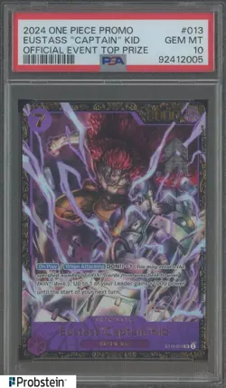 2024 One Piece Promo Official Event Top Prize #013 Eustass Captain Kid PSA 10 - Image 1