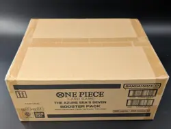 One Piece OP14-EB04 The Azure Sea's Seven English 12 Booster Box Case Sealed - Image 1