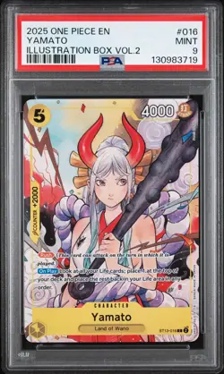 Yamato Illustration Box Vol 2 One Piece Promos 016 NM PSA 9 - Image 1