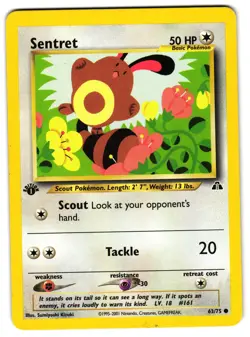 SENTRET 63/75 - MP - 1ST EDITION NEO DISCOVERY ENGLISH POKEMON CARD - Image 1