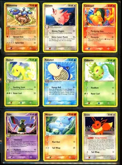 2005 Pokemon EX UNSEEN FORCES Set NON HOLO Cards Collection Lot RARE Eevee + NM - Image 2
