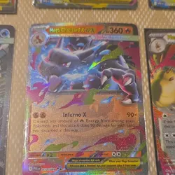 Pokemon TCG MEGA Holo EX Card Lot Mega Charizard X Mega Venusaur Abomasnow - Image 1