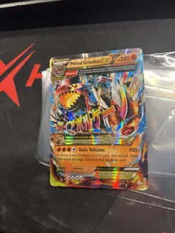 Pokemon Mega Primal Groudon EX Holo Ultra Rare Card 2014 86/160 - Image 1
