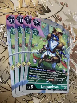 Digimon Card Game Playset Leopardmon BT13-056 Foil Rare Versus Royal Knights - Image 1