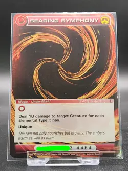 Chaotic Card : Searing Symphony AU First Edition Rare Mugic - Image 1