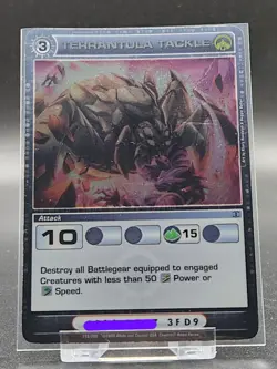 Chaotic Card : Terrantula Tackle Alliances Unraveled AU Rare Attack - Image 1