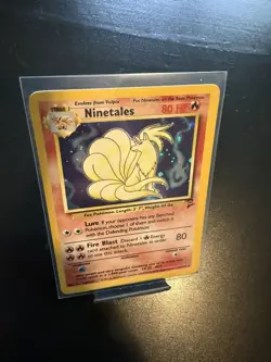 Pokemon Card: Ninetales HOLO 13/130 Base Set 2 Vintage Rare! NM / LP - Image 1