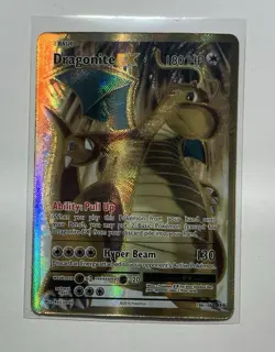 Pokemon Dragonite EX 106/108 Full Art Holo Card - Image 1