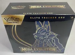 Pokemon TCG Mega Evolutions Elite Trainer Box ETB Lucario Sealed NEW Cards Nice! - Image 1
