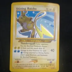 Pokemon Shining Raichu Neo Destiny 111/105 English Card Wizards of the Coast - Image 3