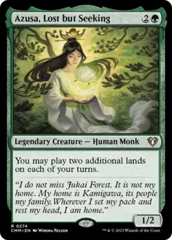 MTG English Azusa, Lost but Seeking NM Foil Commander Masters - Image 1