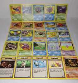 Vintage Pokemon Fossil Card Lot of 25 Common/Uncommon NM-LP - Image 2