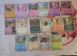 Pokemon TCG Prismatic Evolutions Pokeball Lot Of 16 Cards Near Mint - Image 1