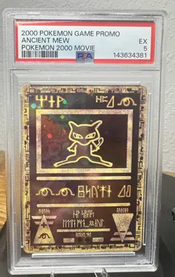 Ancient Mew 2000 Pokemon Movie Promo Card PSA 5 - Image 1