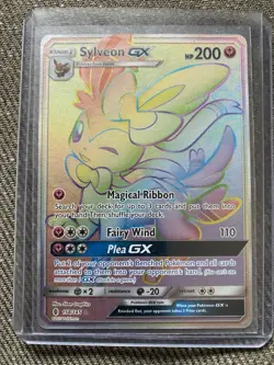 Pokemon Sylveon GX Secret Rare Full Art Holo 158/145 Sm-Guardians Rising Card - Image 1