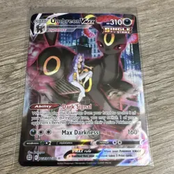 Pokemon Umbreon VMAX Full Art Holo Ultra Rare Card 310 HP Swsh09 TG23/TG30 - Image 1
