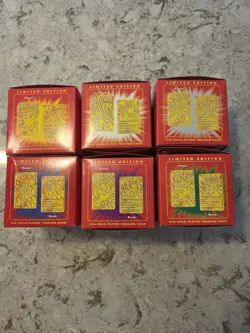 1999 Burger King 23k Gold Plated Trading Card Red Box Set Sealed W/ 2 Bags READ - Image 4