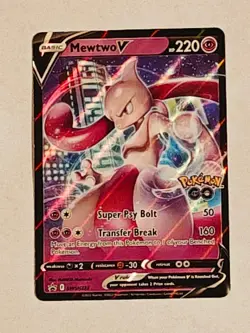 Pokemon TCG Mewtwo V SWSH223 SWSH: Sword & Shield Promo Cards Holo NM - Image 1