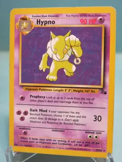 Hypno 23/62 Rare Fossil Set Wizards Pokemon Card - Lightly Played - Image 5