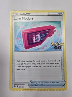 Pokemon Card Lure Module 067/078 Trainer Non Holo Pokemon Go CRIMP ERROR - Image 1