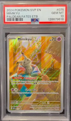 PSA 10 Mimikyu 075 SVP Promo Safeguard Scarlet Violet Pokemon Card ENG - Image 1