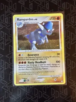 Pokemon TCG Rampardos Reverse Holo 33/123 Mysterious Treasures 2007 Card - Image 1