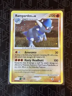 Pokemon TCG Rampardos Reverse Holo 33/123 Mysterious Treasures 2007 Card - Image 2